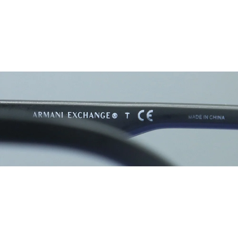 Armani Exchange AX2012S Matte Black Aviator Frames Mens 606387 62-14-125